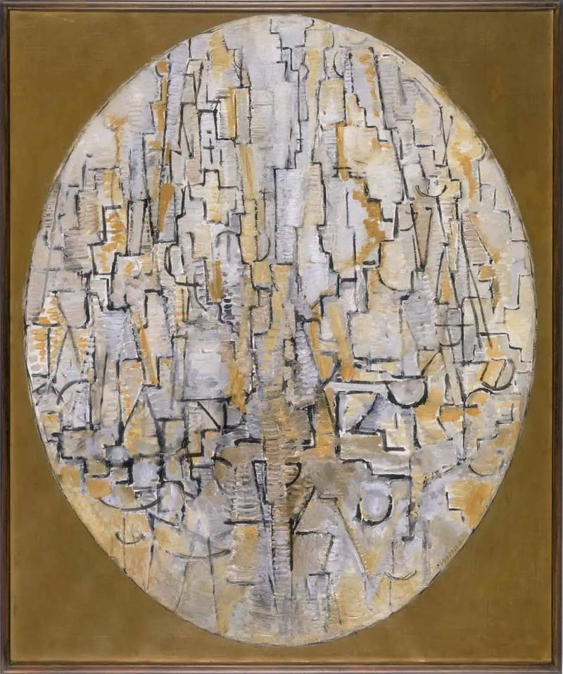 Obraz nr 3: Kompozycja w owalnym kształcie - Piet Mondrian