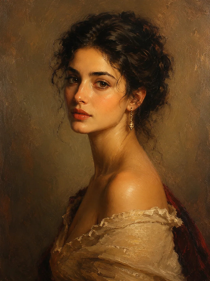 🎨 Spersonalizowany Portret Obraz 1 Osoby – Unikalny Obraz Olejny