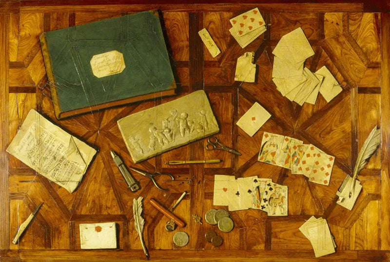 Stół w iluzjonistycznym stylu trompe-l'œil - Louis-Léopold Boilly