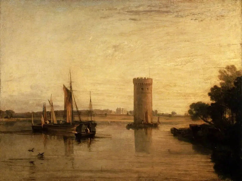 Tabley, Cheshire, siedziba Sir J.F. Leicester, Bart.: Spokojny poranek - J. M. W. Turner