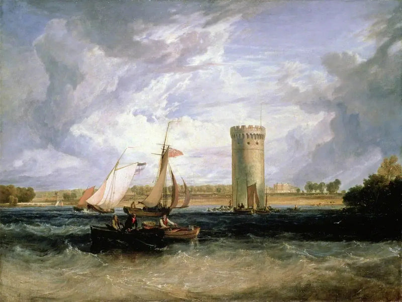 Tabley, Cheshire, siedziba Sir J. F. Leicester, Bt: Wietrzny Dzień - J. M. W. Turner