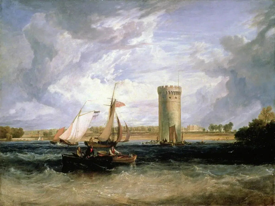 Tabley, Cheshire, siedziba Sir J. F. Leicester, Bt: Wietrzny Dzień - J. M. W. Turner