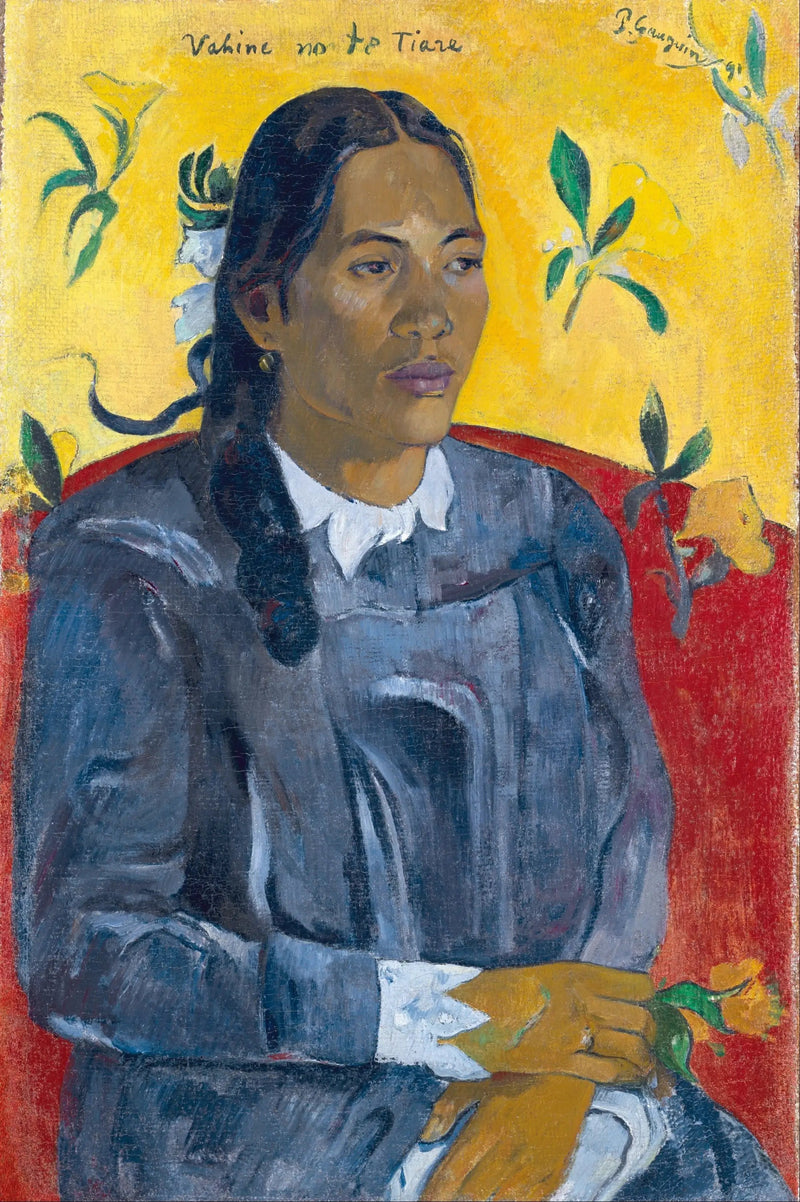 Tahitańska z kwiatem - Paul Gauguin