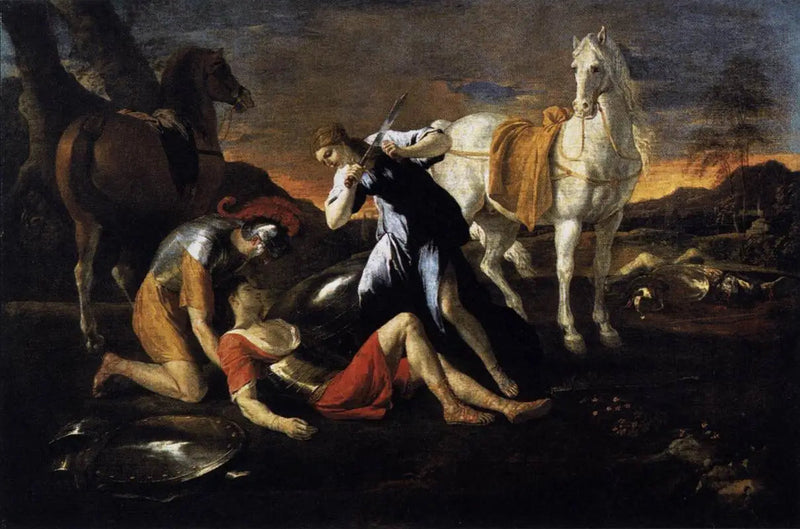 Tancrède i Herminia - Nicolas Poussin