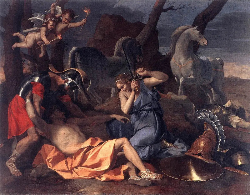 Tancrède i Herminia - Nicolas Poussin