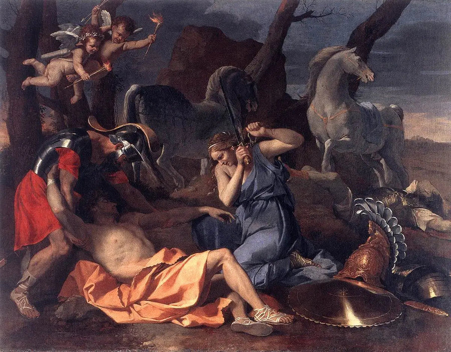 Tancrède i Herminia - Nicolas Poussin