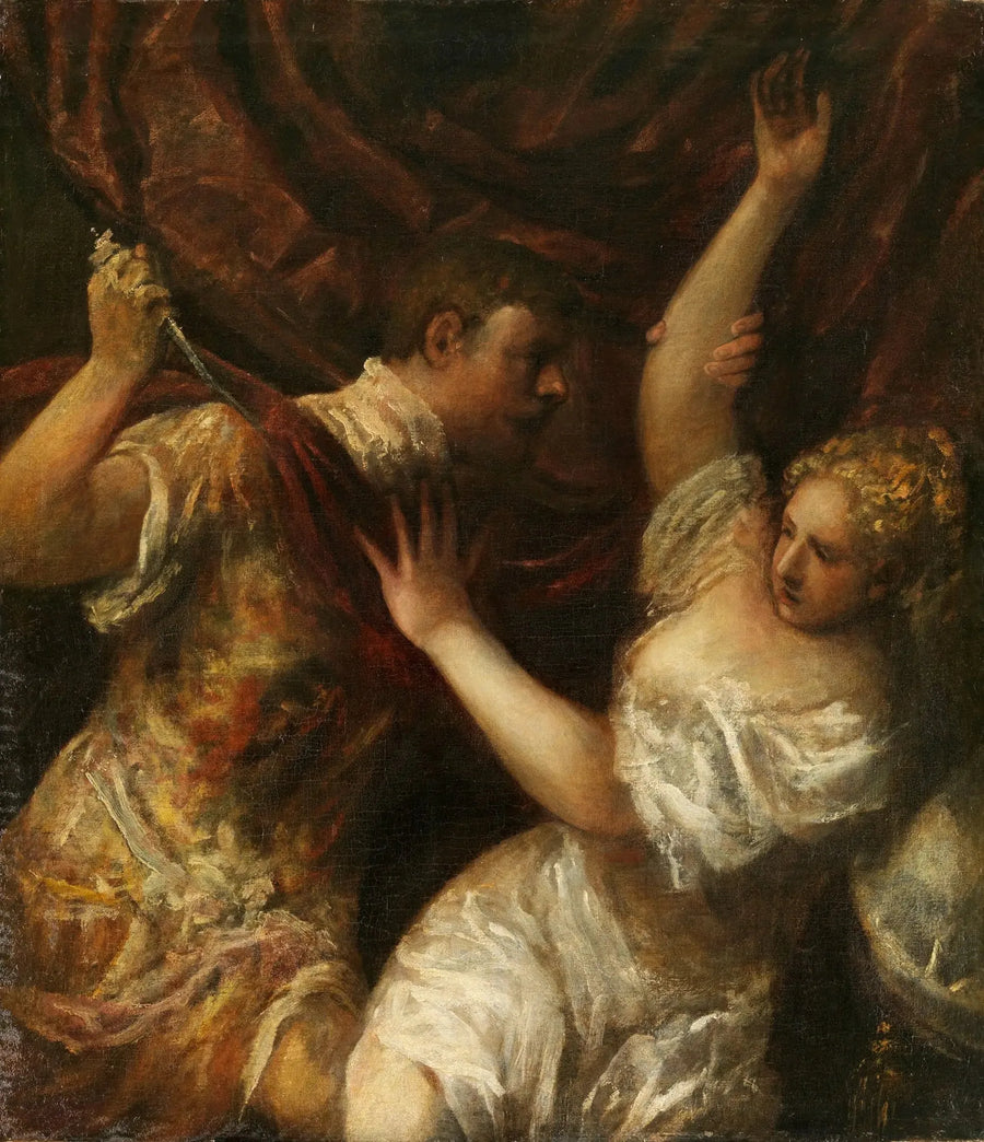 Tarquinius Sextus i Lucrezia - Titian
