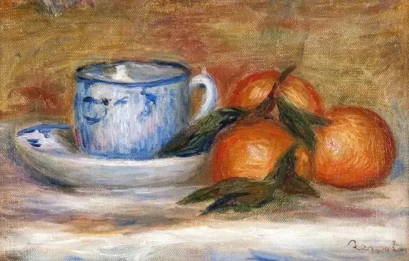 Filiżanka i mandarynki - Pierre-Auguste Renoir