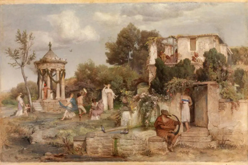 rzymska tawerna winiarska - Arnold Böcklin