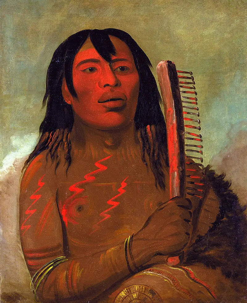 Tcha-dés-sa-ko-máh-pee, dziecko niedźwiedzia - George Catlin