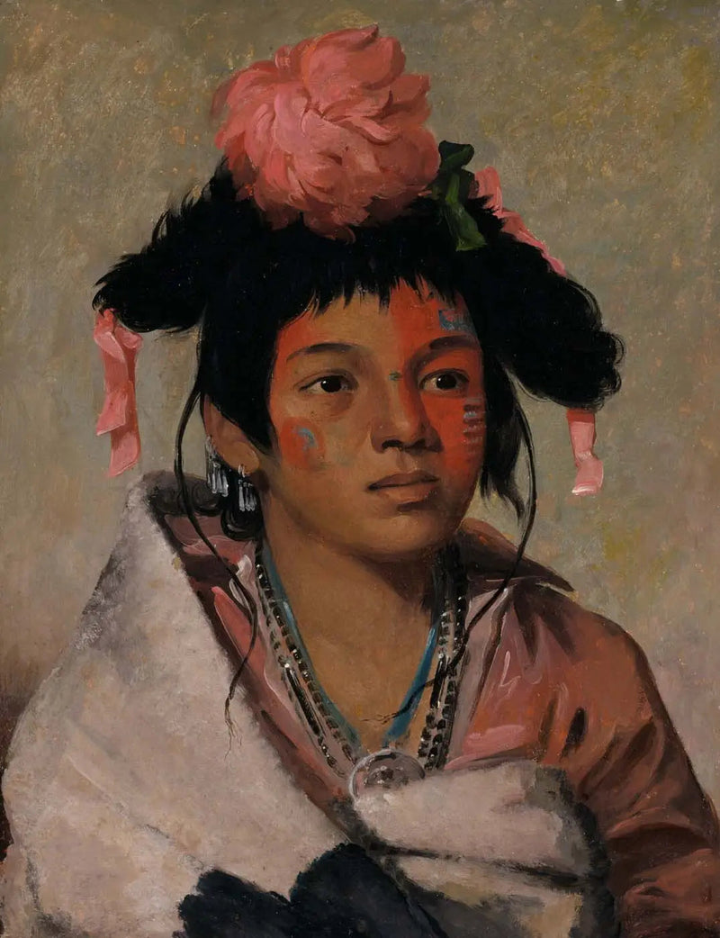 Tcha-káuk-o-ko-máaugh, wielki szef, chłopak - George Catlin
