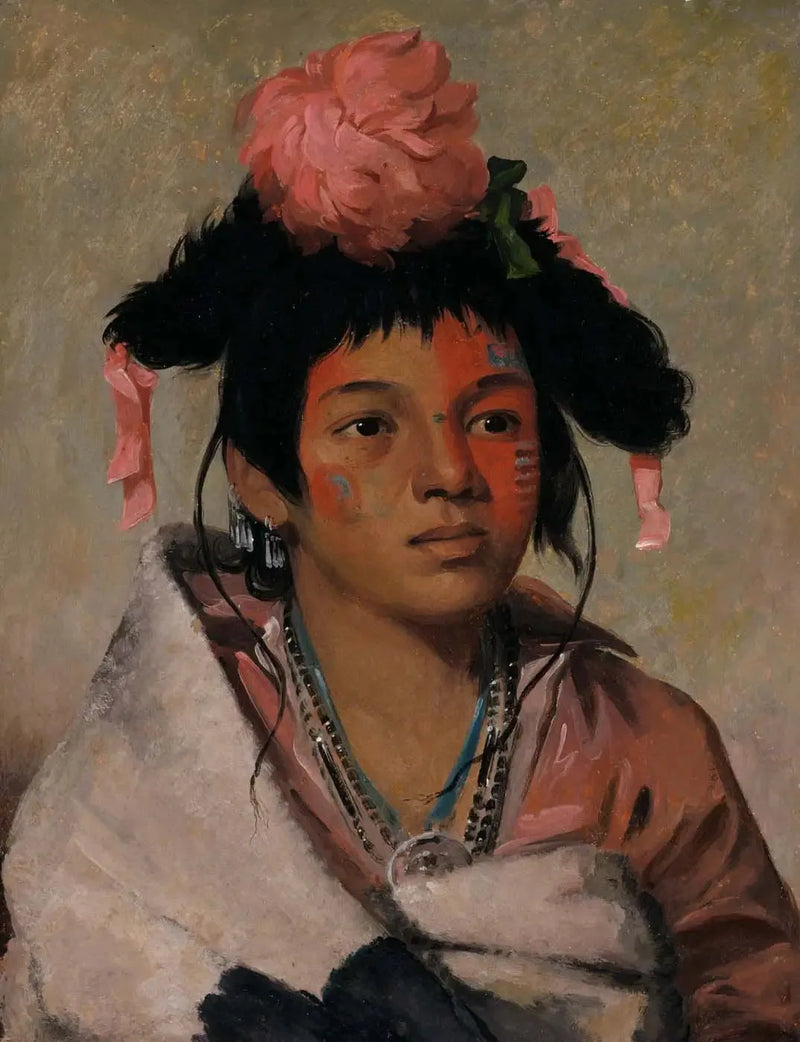 Tcha-káuk-o-ko-máaugh, wielki szef, chłopak - George Catlin