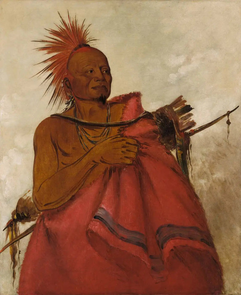 Tcha-tó-ga, Szalony Buffle, zabójca dwóch białych mężczyzn - George Catlin