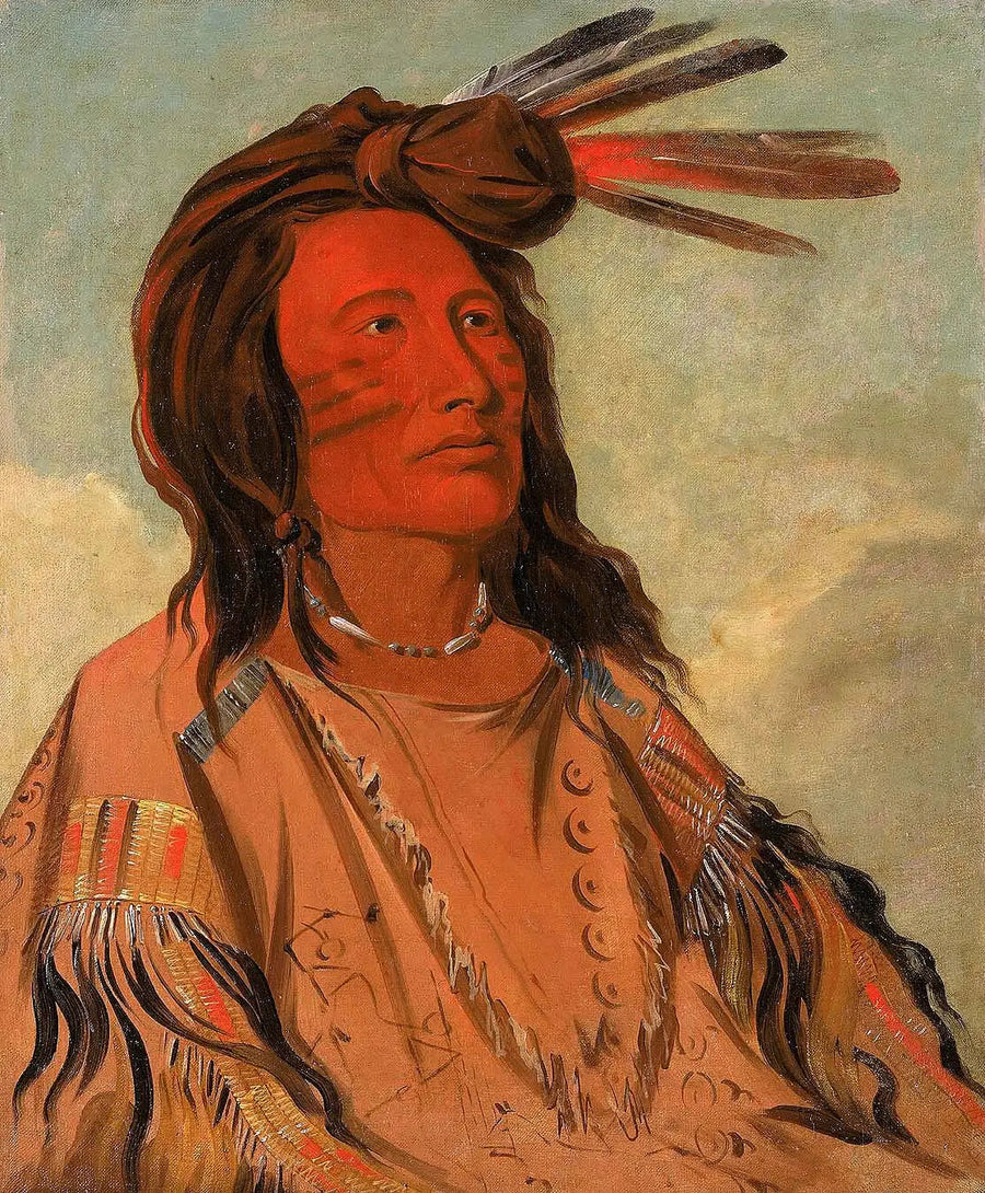 Tchán-dee, Tabak, wodz Oglala - George Catlin
