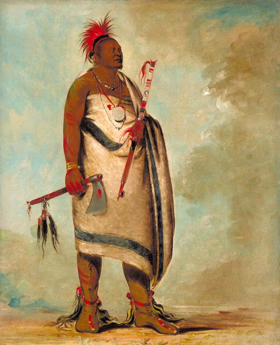 Tchong-tas-sáb-bee, Czarny pies, drugi szef - George Catlin