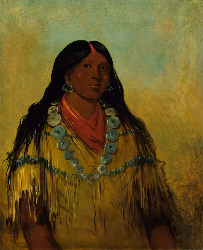 Tchow-ee-pút-o-kaw, kobieta - George Catlin
