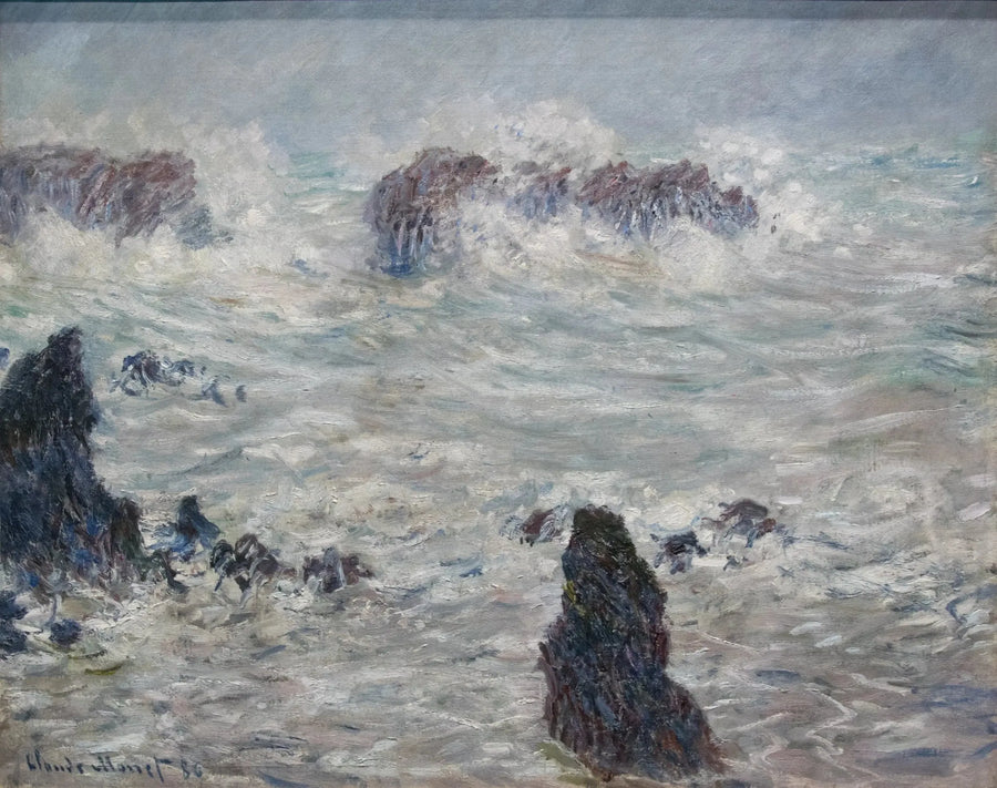 Burza, Lazurowe Wybrzeże Belle-Île W1116 - Claude Monet