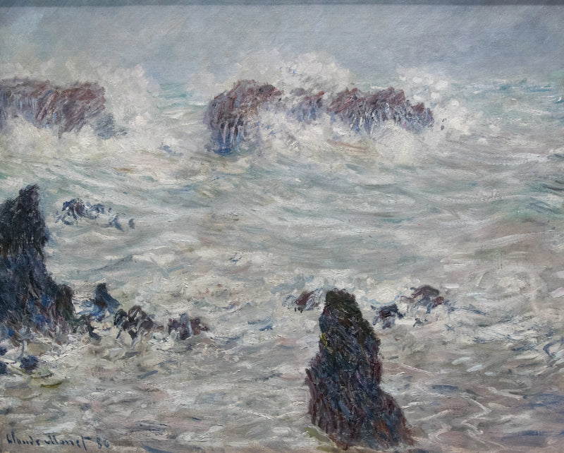 Burza, Lazurowe Wybrzeże Belle-Île W1116 - Claude Monet