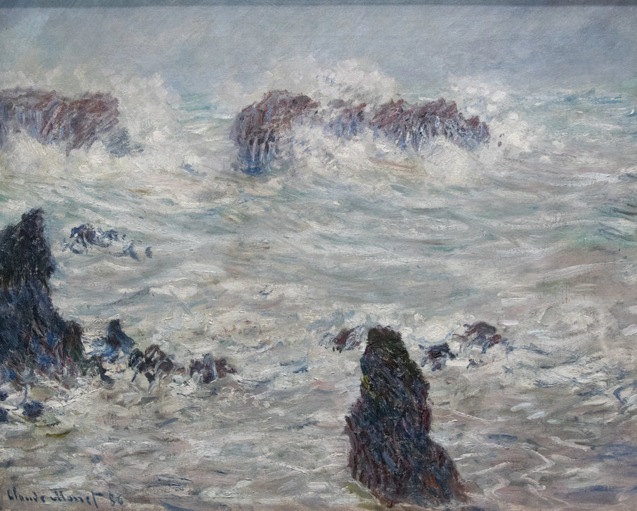 Burza, Lazurowe Wybrzeże Belle-Île W1116 - Claude Monet