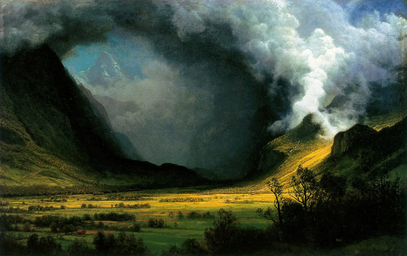 Burza w górach - Albert Bierstadt