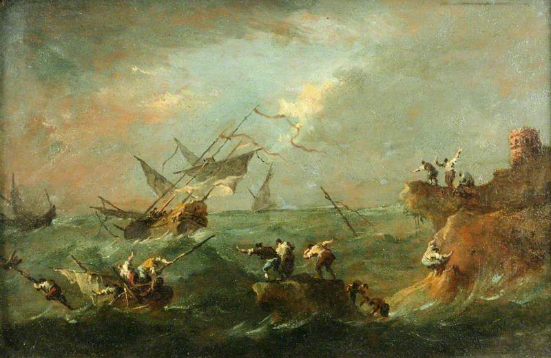 Burza na morzu - Francesco Guardi