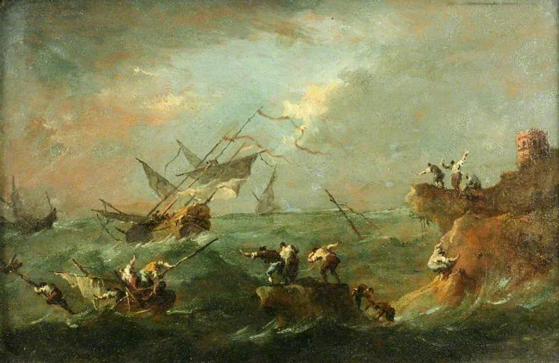 Burza na morzu - Francesco Guardi