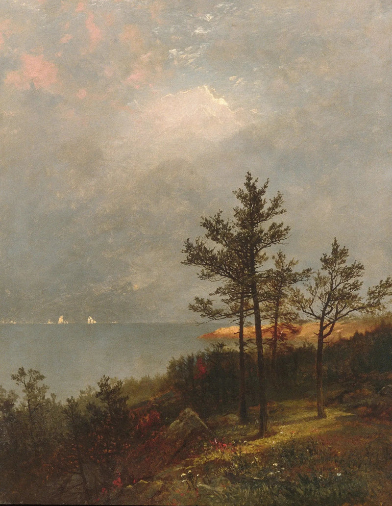 Nadchodząca burza nad Cieśniną Long Island - John Frederick Kensett
