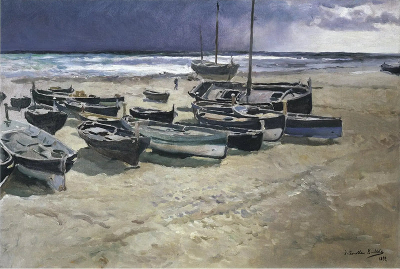 Nadchodząca burza, Walencja - Joaquín Sorolla