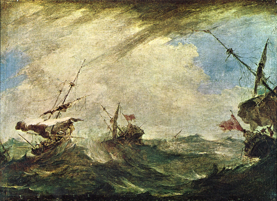 Burza na morzu - Francesco Guardi