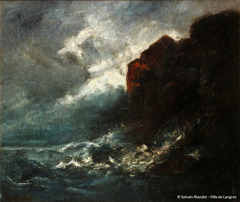 Burza na morzu - Gustave Courbet