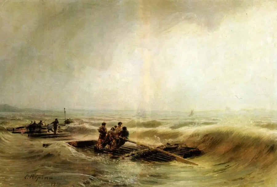 Burza nad Wołgą - Ilya Repin