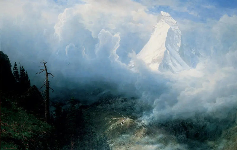 Burza nad Cervinem - Albert Bierstadt