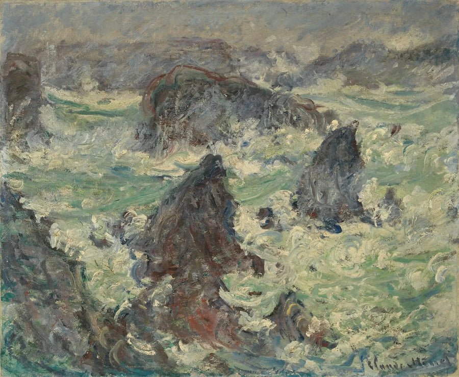 Burza na wybrzeżach Belle-Île - Claude Monet