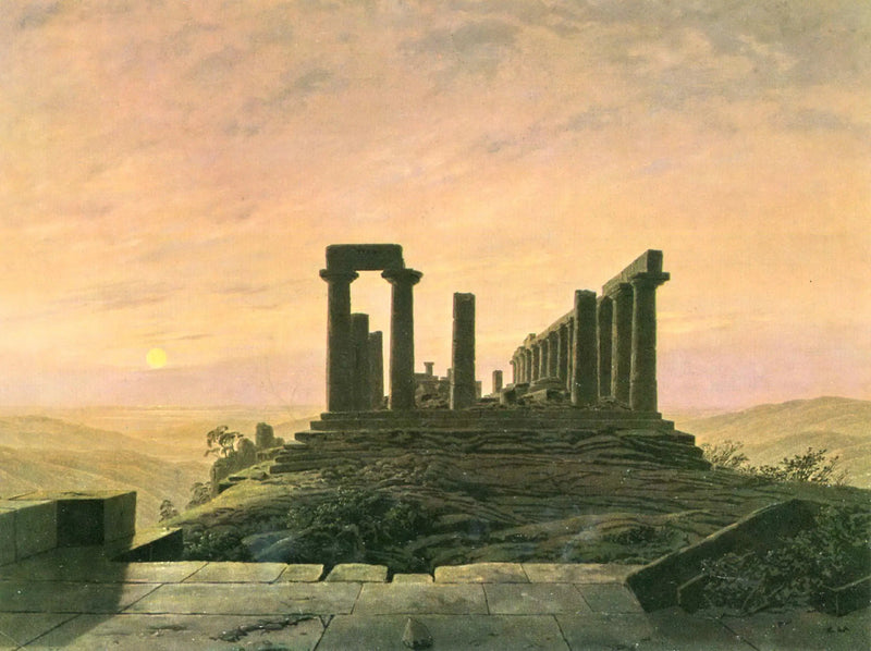 świątynia Junony w Agrygencie - Caspar David Friedrich