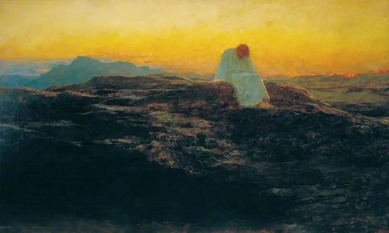 Pokusa na pustyni - Briton Rivière