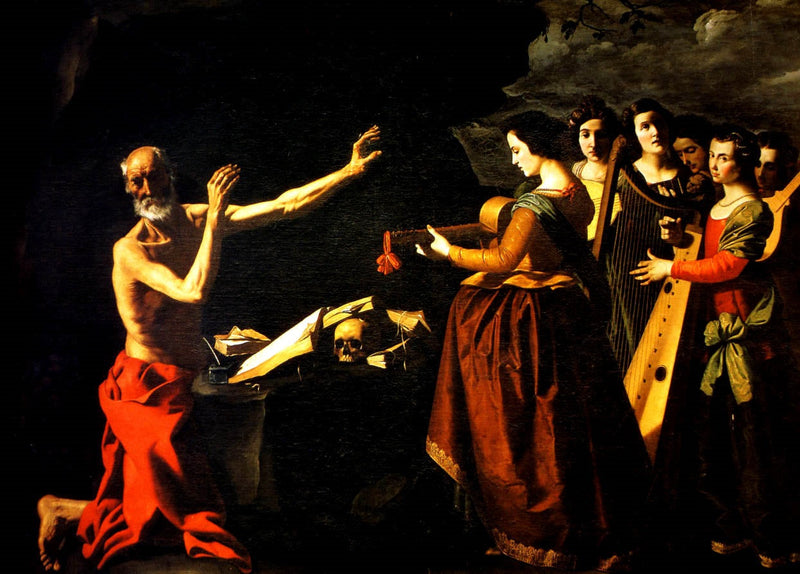 Pokusa świętego Hieronima - Francisco de Zurbarán