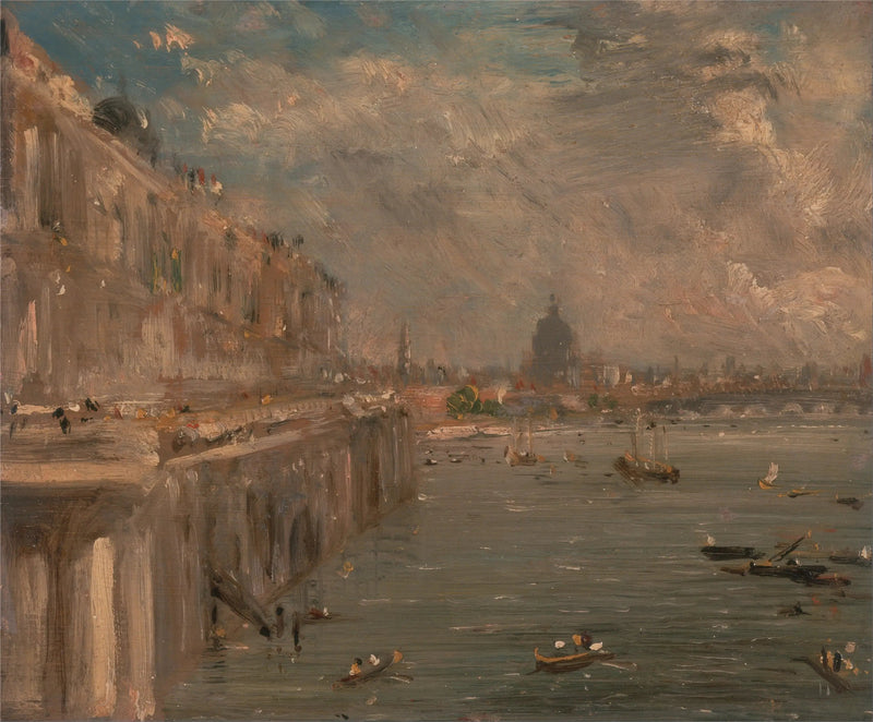 Taras Somerset House z mostu Waterloo - John Constable