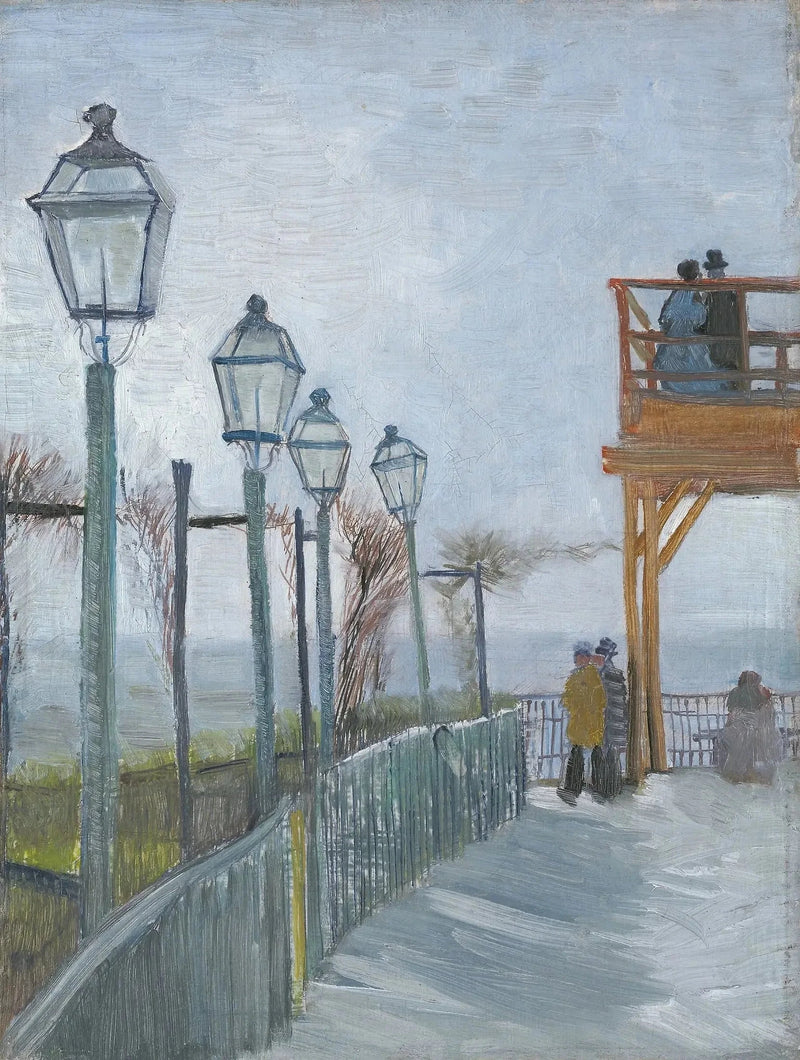 Taras i obserwatorium Młyna Blute-Fin, Montmartre - Vincent van Gogh