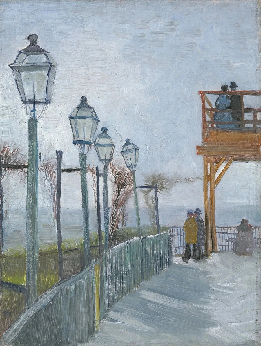 Taras i obserwatorium Młyna Blute-Fin, Montmartre - Vincent van Gogh