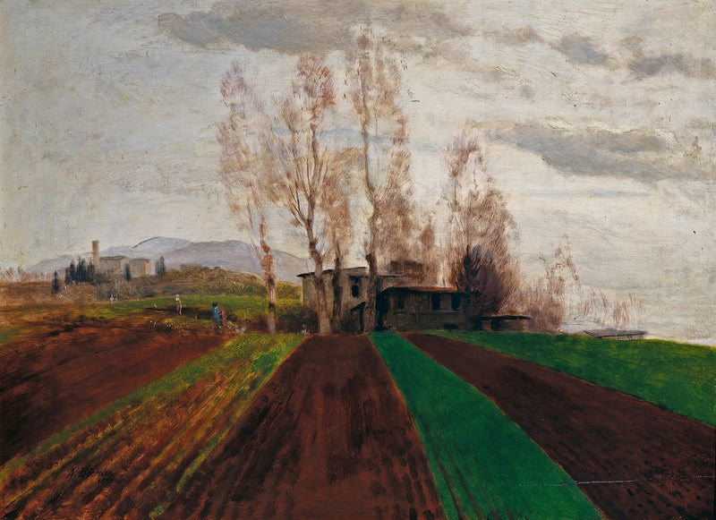 Ziemie rolnicze na początku wiosny / - Arnold Böcklin