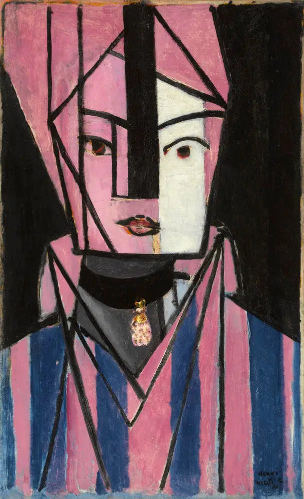 Biała i różowa głowa - Henri Matisse