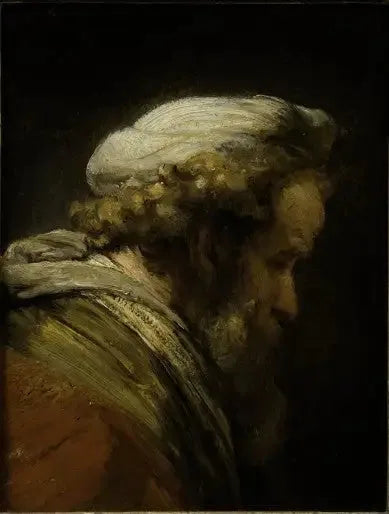 Głowa mężczyzny w turbanie - Rembrandt