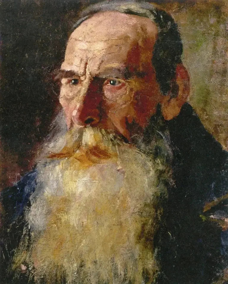 Głowa mężczyzny z brodą - Edvard Munch