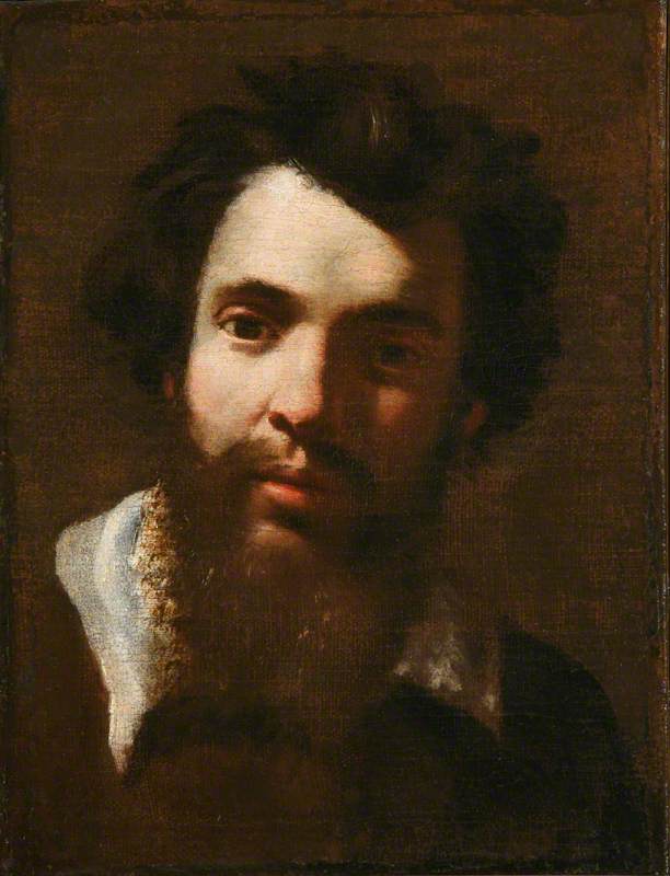 Brodata głowa mężczyzny - Simon Vouet