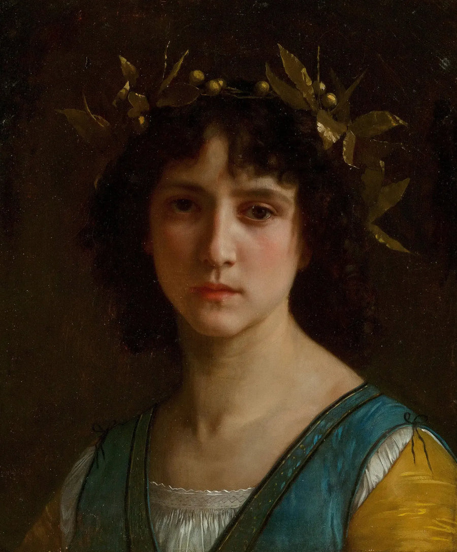 Głowa Włoszki z koroną laurową - Bouguereau