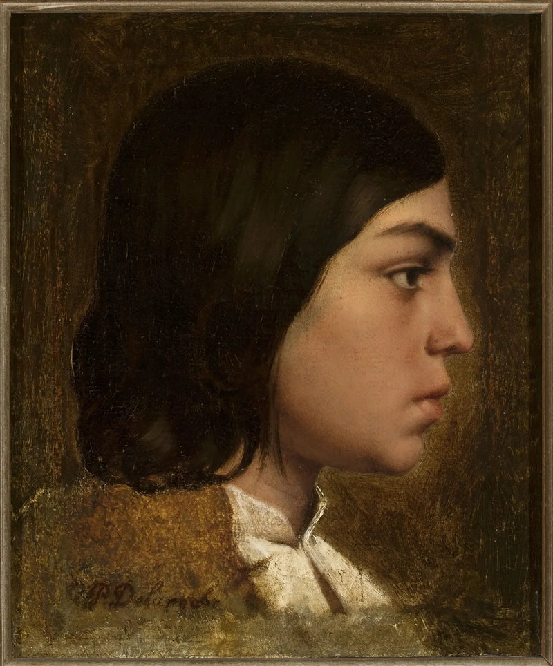 Głowa chłopca. - Paul Delaroche
