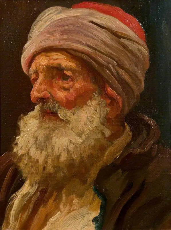 Głowa starego Arabina - Frederic Leighton