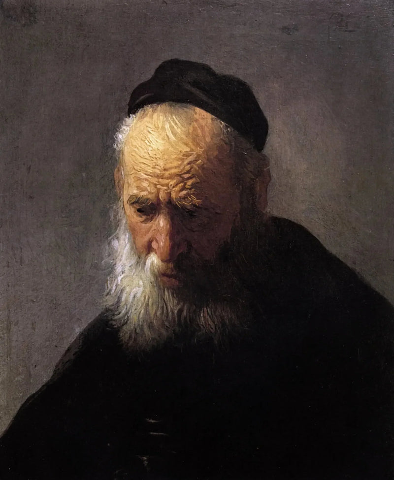 Głowa starego mężczyzny w czapce - Rembrandt