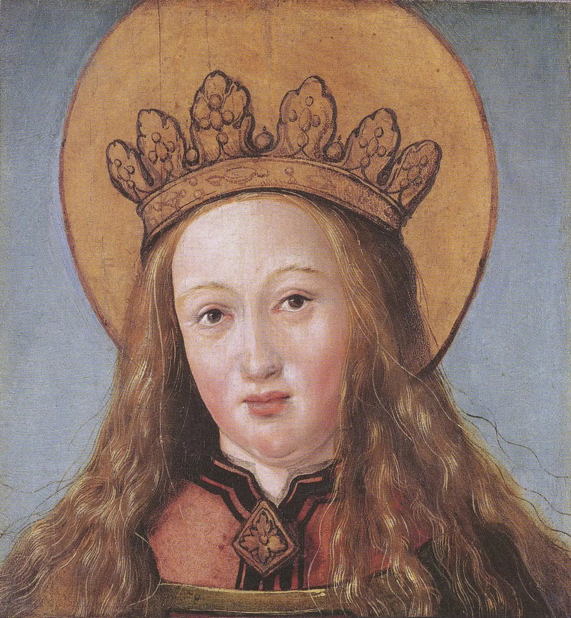 Głowa świętej - Hans Holbein Młodszy