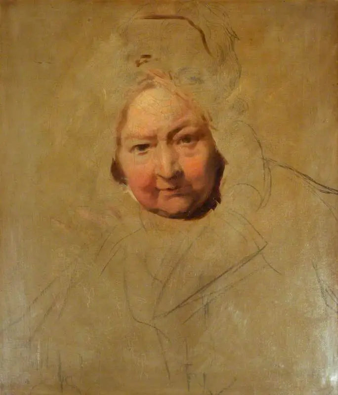 Tête d'une vieille dame - Thomas Lawrence image 1 reproduction de peinture à l’huile